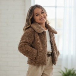 teddy jas meisjes bruin teddy jas meisjes bruin