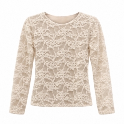 beige top kant meisjes