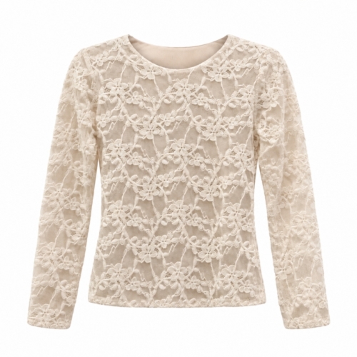 beige top kant meisjes beige top kant meisjes