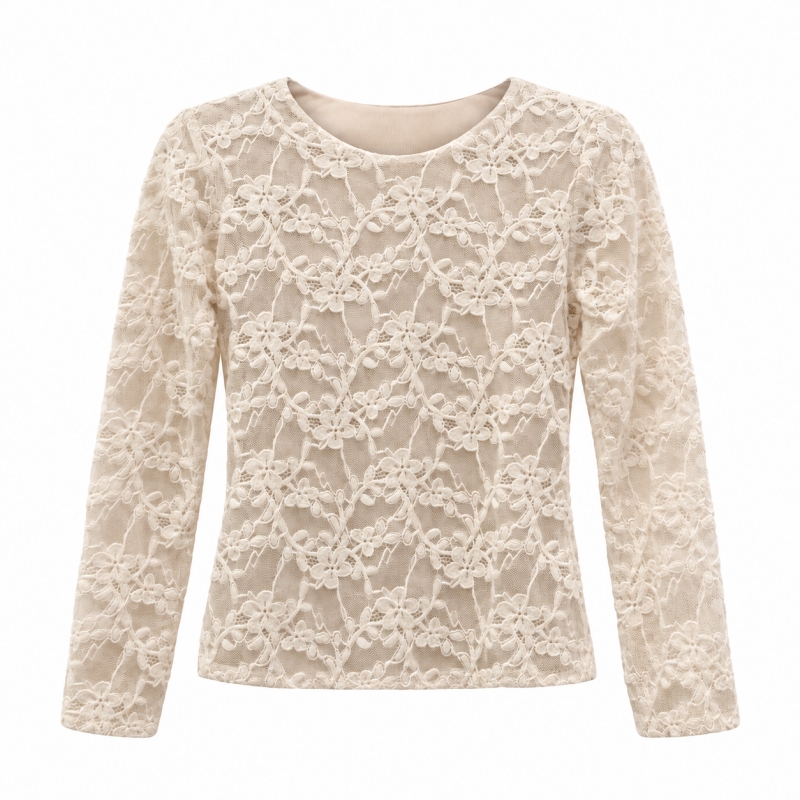 beige top kant meisjes