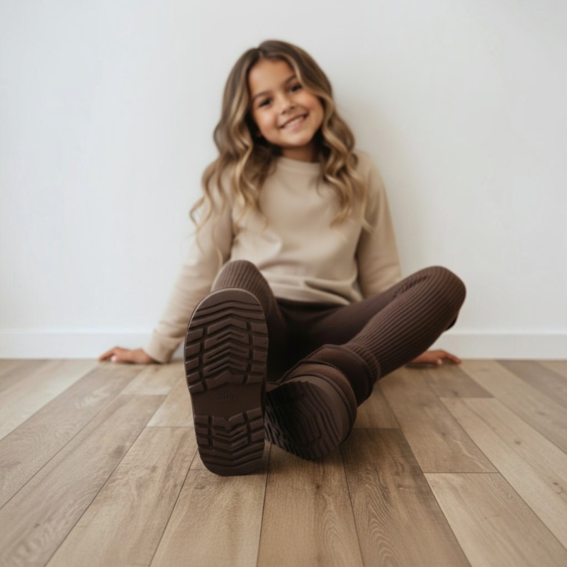bruine uggs meisje