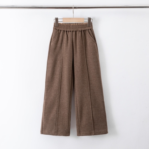 camel wollige wide leg broek meisjes camel wollige wide leg broek meisjes
