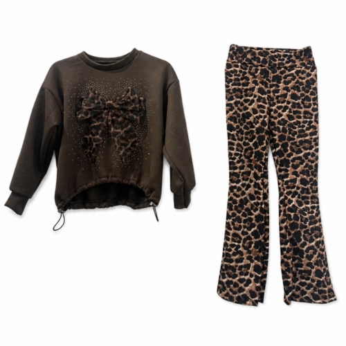 leopard set bruin meisje leopard set bruin meisje