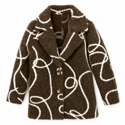 meisjes tussenjas boucle teddy bruin meisjes tussenjas boucle teddy bruin