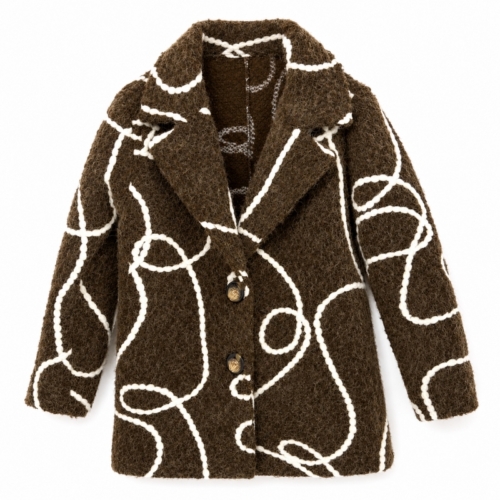 meisjes tussenjas boucle teddy bruin meisjes tussenjas boucle teddy bruin