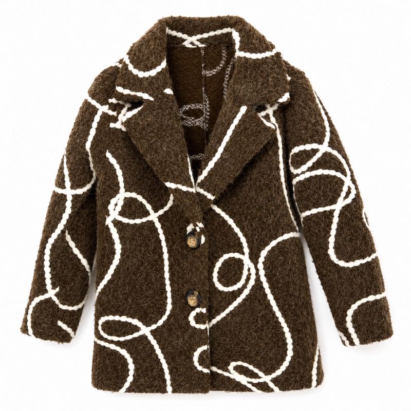 meisjes tussenjas boucle teddy bruin meisjes tussenjas boucle teddy bruin