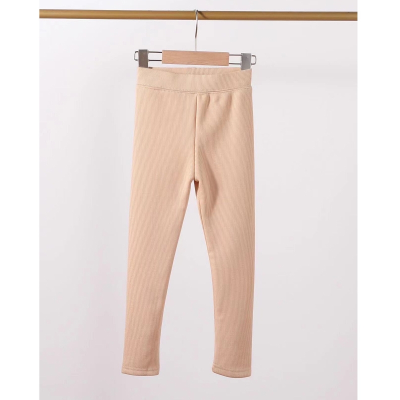 meisjes winter rib legging beige