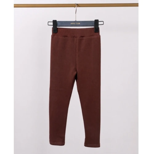 meisjes winter rib legging bruin meisjes winter rib legging bruin