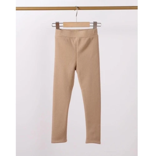 meisjes winter rib legging camel meisjes winter rib legging camel