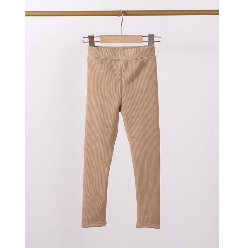 meisjes winter rib legging camel