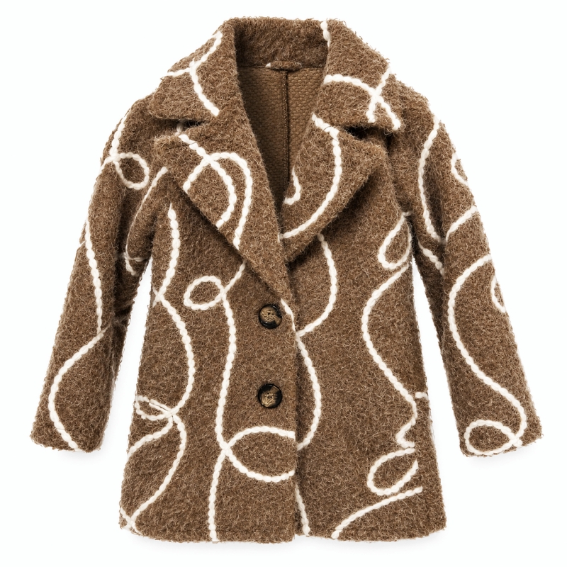 tussenjas meisjes camel boucle tussenjas meisjes camel boucle