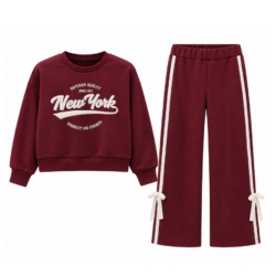 bordeaux joggingset meisjes