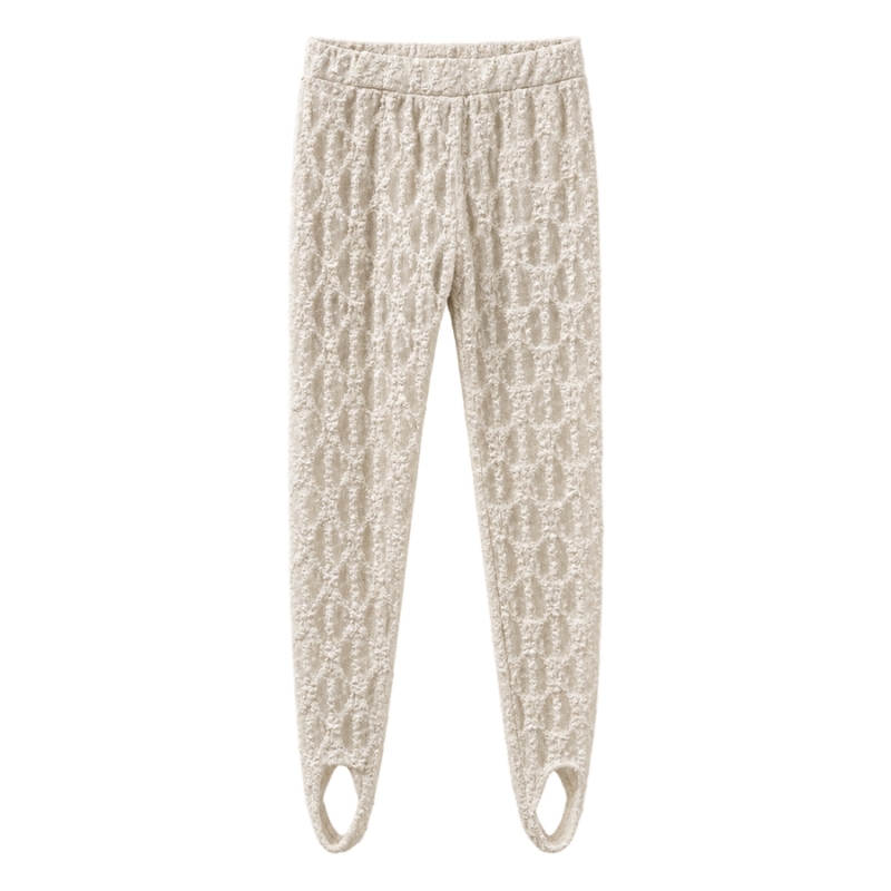 crème gebreide voetlegging meisjes crème gebreide voetlegging meisjes