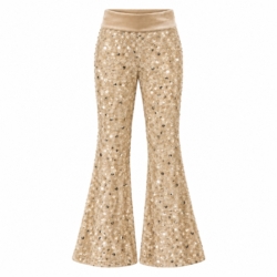 gouden glitter flared broek meisjes