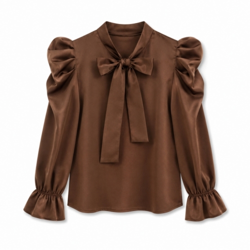 meisjes blouse bruin