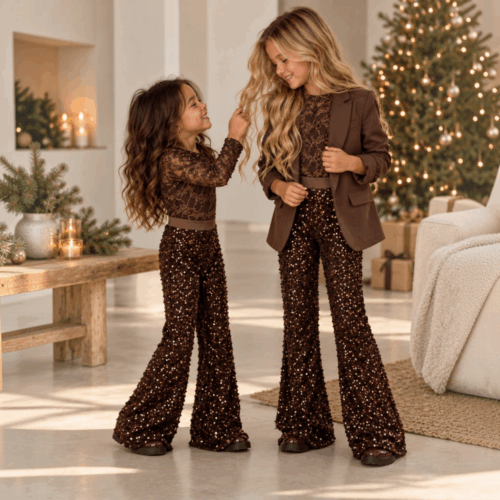 meisjes bodystocking bruin kant meisjes bodystocking bruin kant