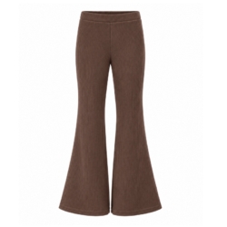 meisjes flared broek dark taupe meisjes flared broek dark taupe