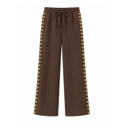 meisjes jogger bruin met hartjes meisjes jogger bruin met hartjes