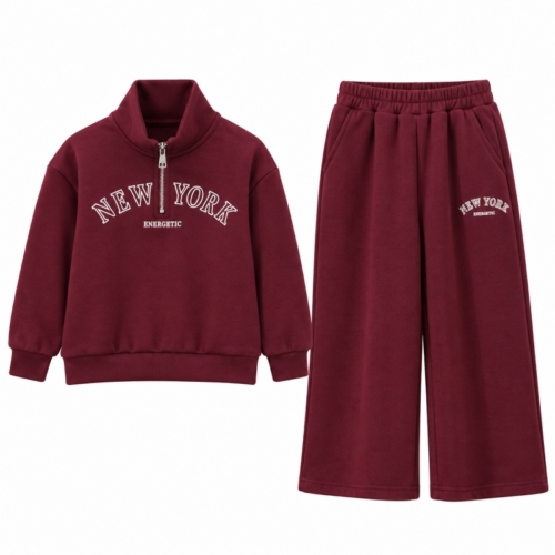 meisjes joggingpak bordeaux rood new york meisjes joggingpak bordeaux rood new york