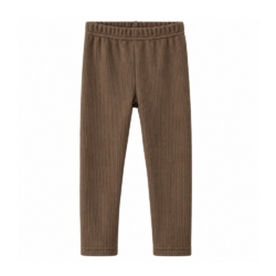 meisjes rib legging dark taupe meisjes rib legging dark taupe