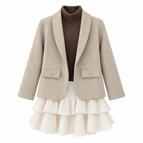 meisjes set 3 delig beige meisjes set 3 delig beige