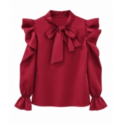 rode meisjes blouse met strik rode meisjes blouse met strik