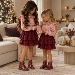 blouse roze meisje feestdagen