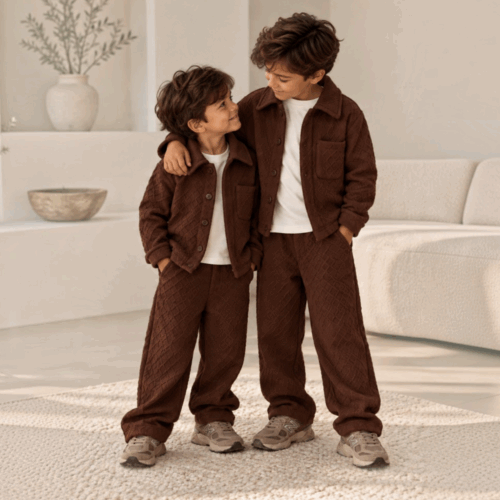 bruine jongens set bruine jongens set