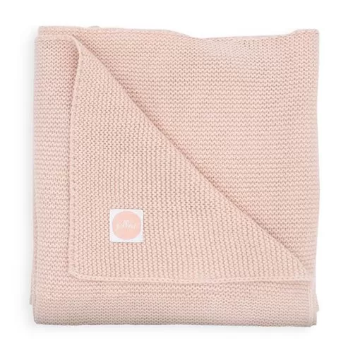 gebreide deken pale pink