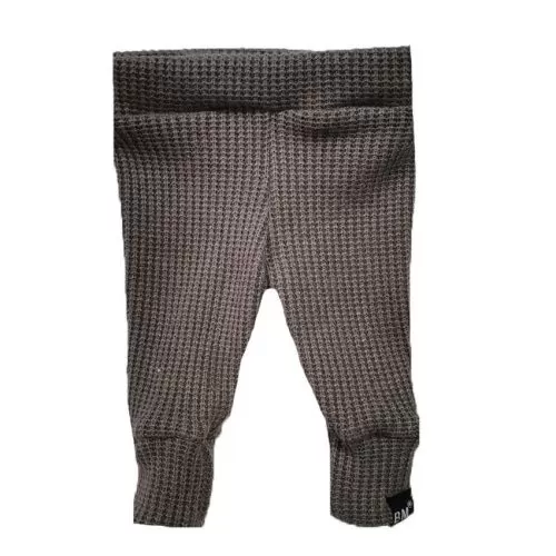 knit taupe broek