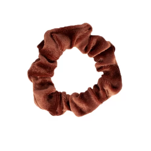 mini scrunchie brown